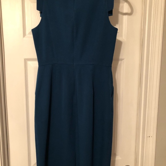 Turquoise size 6 Banana Republic sheath dress. - Picture 3 of 8